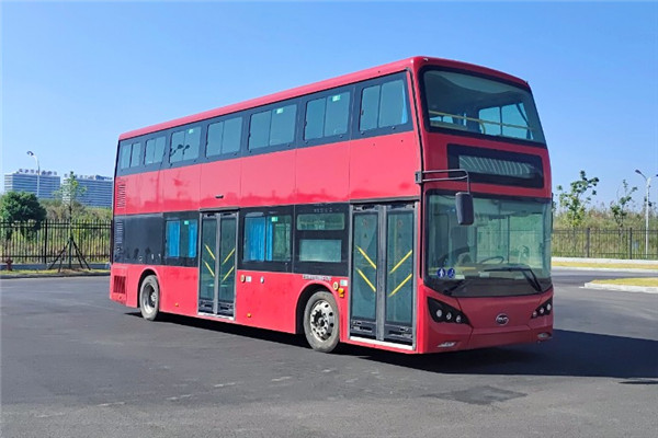 比亞迪BYD6100BD2EV1低入口雙層公交車（純電動28-58座）